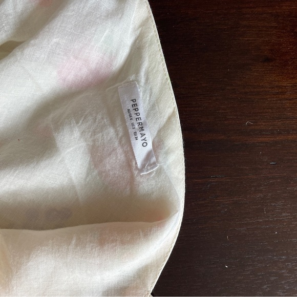 Peppermayo Cream Slip Satin Fruit Dress - Picture 7 of 12